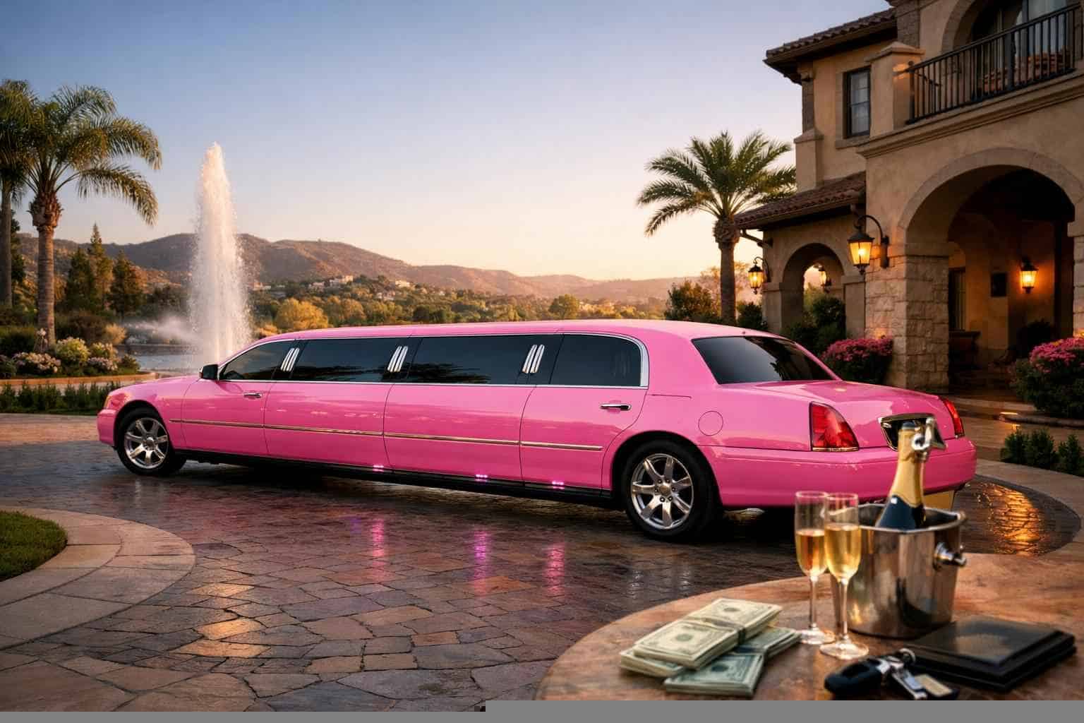 Pink Limo Rental Prices in Santee CA