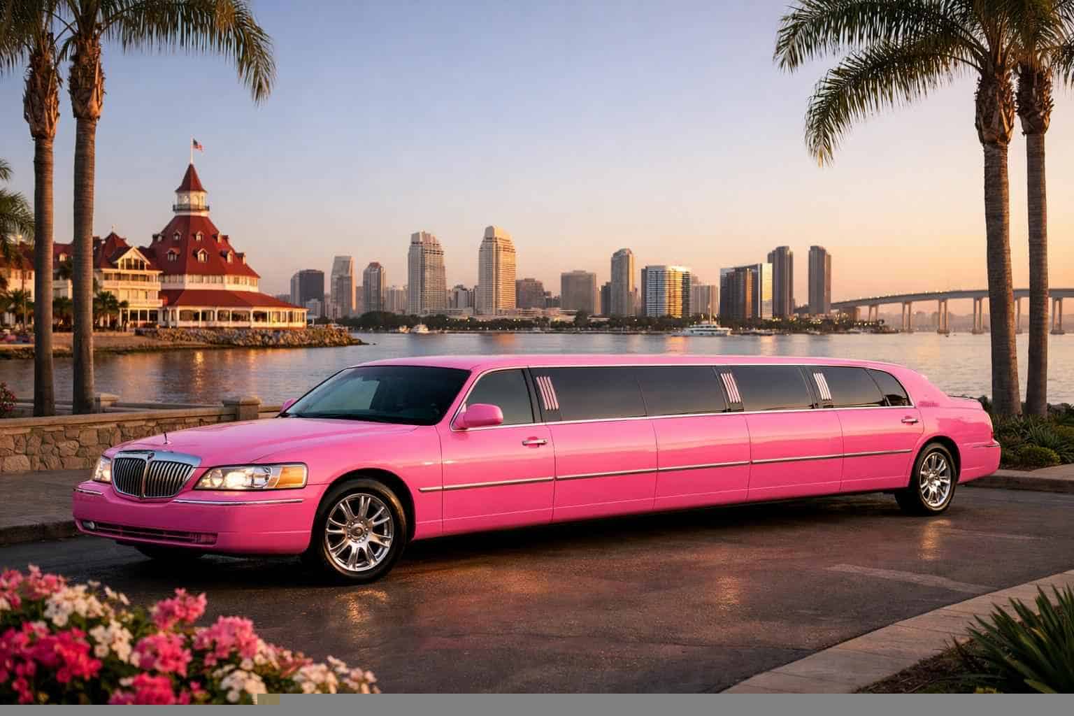 Pink Limo Rental Services in Coronado