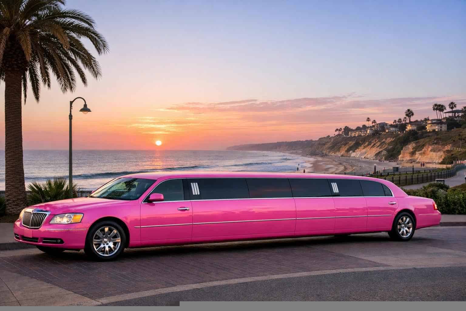 Pink Limo Rental Services in Solana Beach