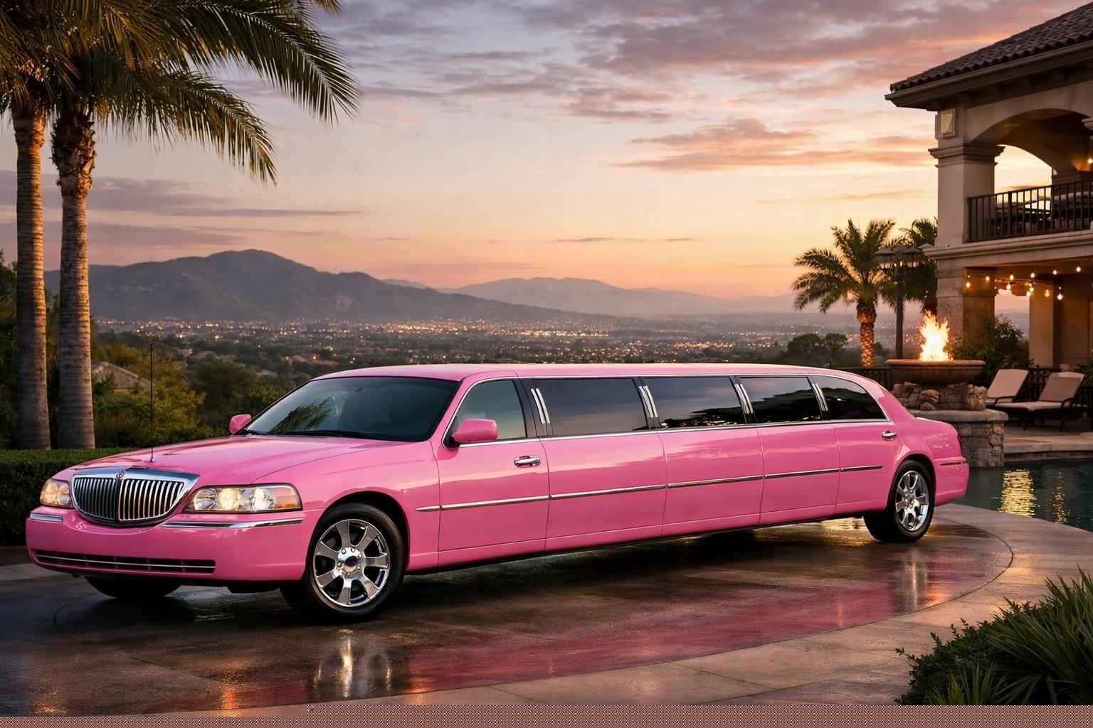 Pink Limo Rental Services in Vista