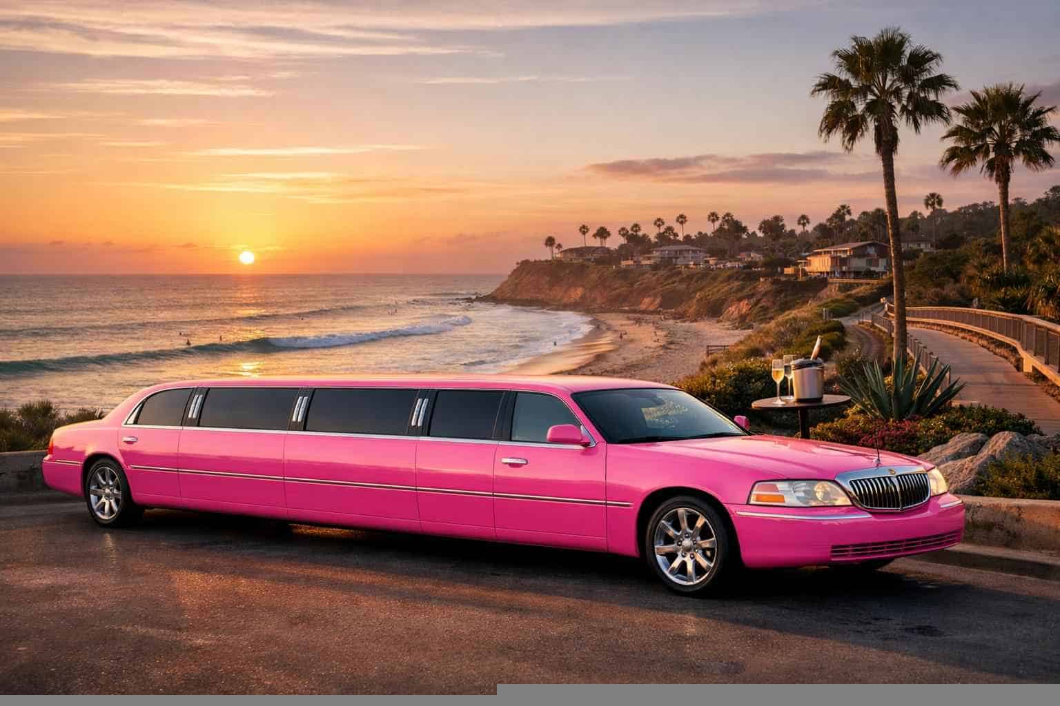 Pink Limo Service Solana Beach CA
