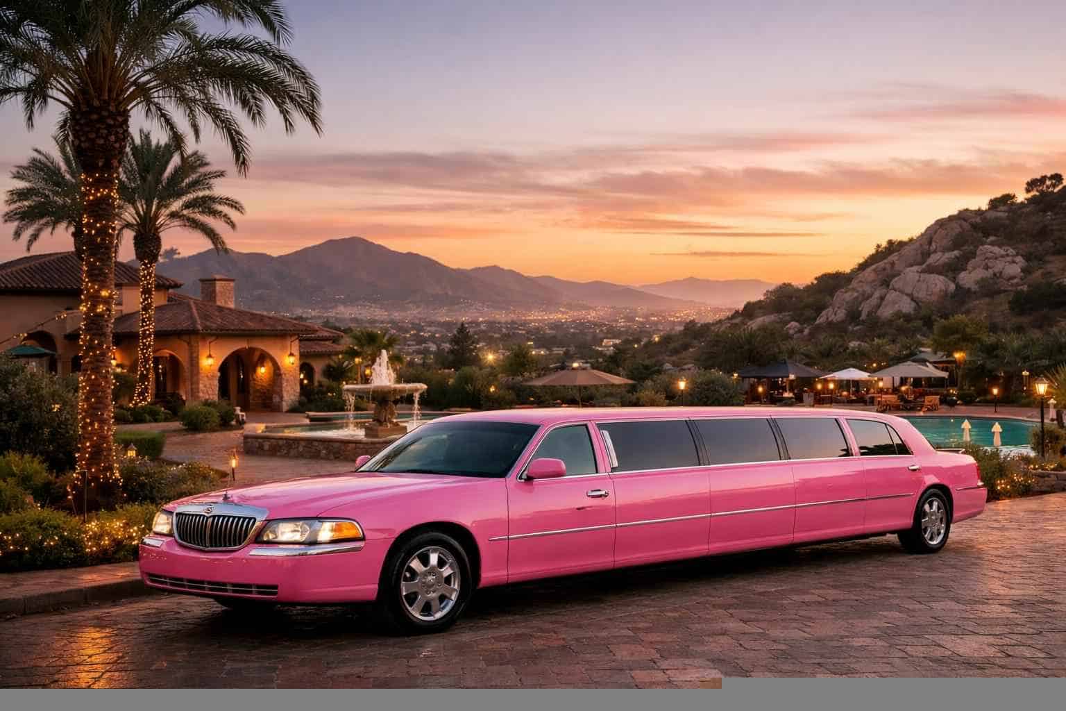 Pink Limousines in Escondido California