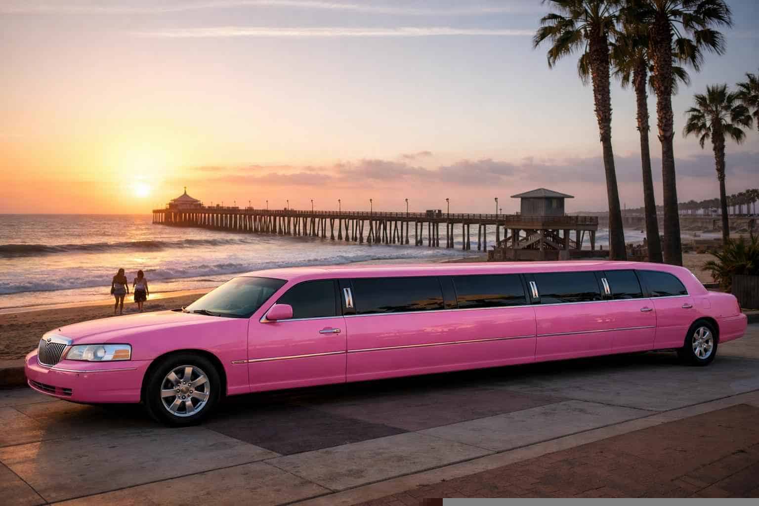 Pink Limousines in Imperial Beach California