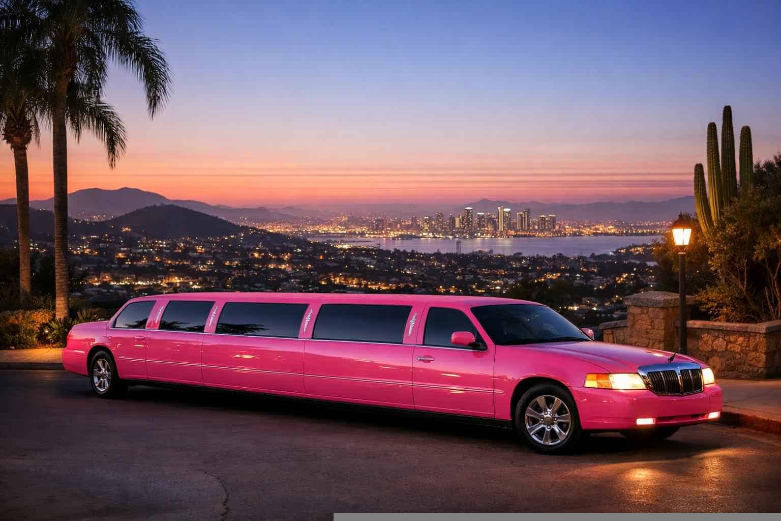 Pink Limousines in La Mesa California