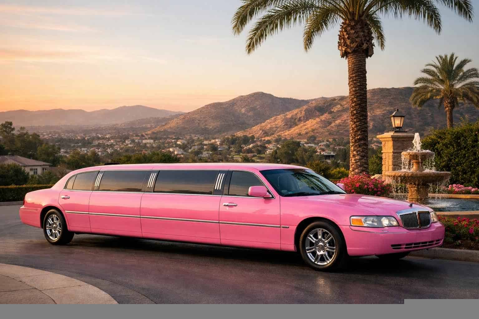 Pink Limousines in Poway California