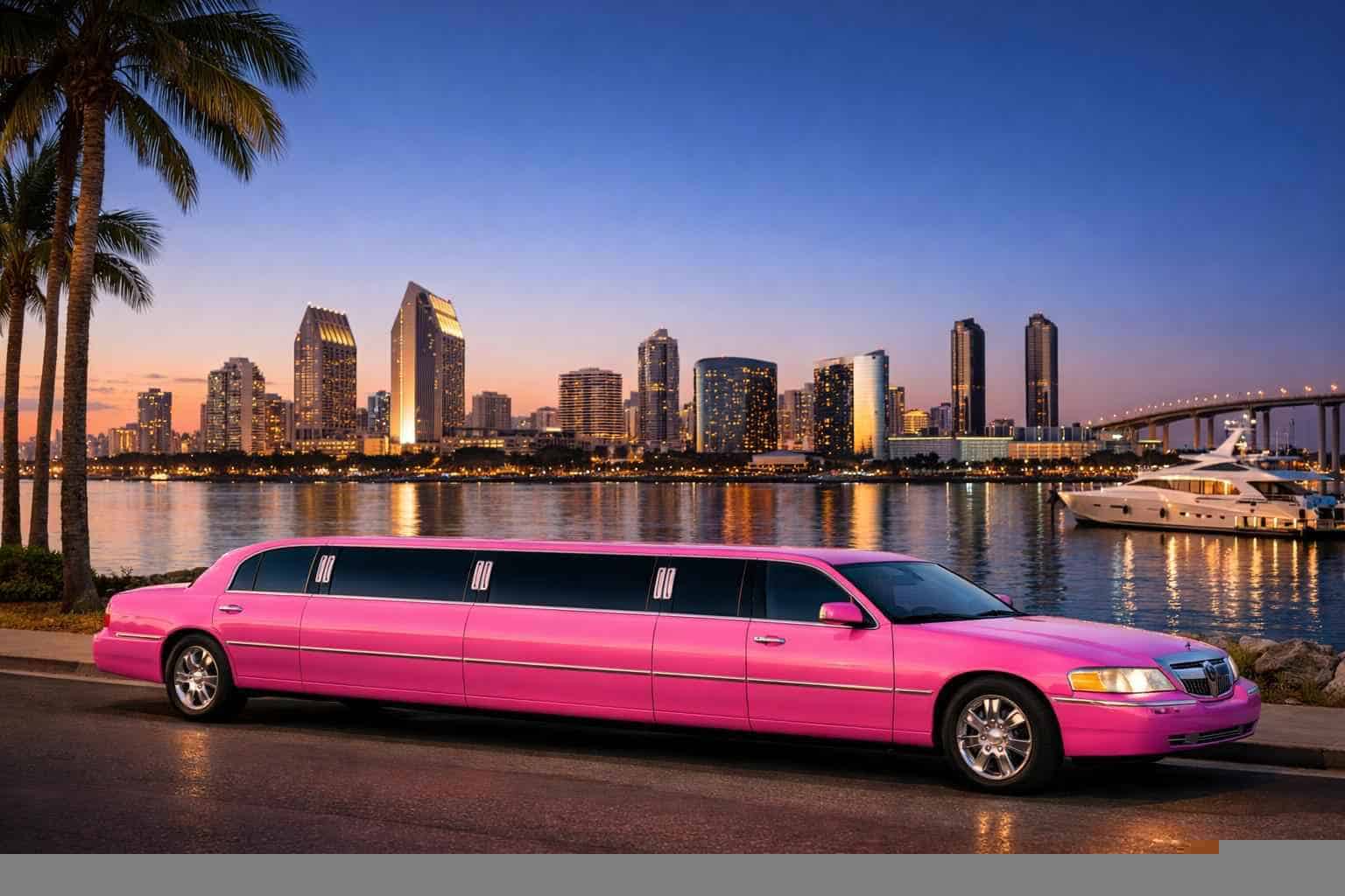 Pink Limousines in San Diego California