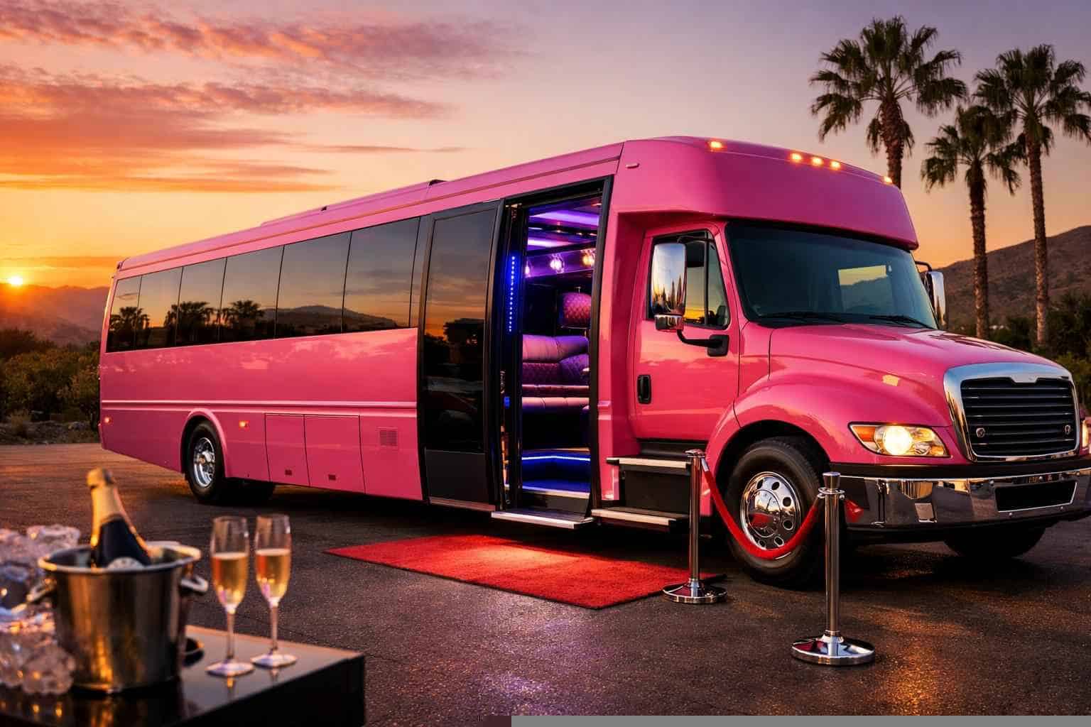 Pink Party Bus Rental El Cajon CA