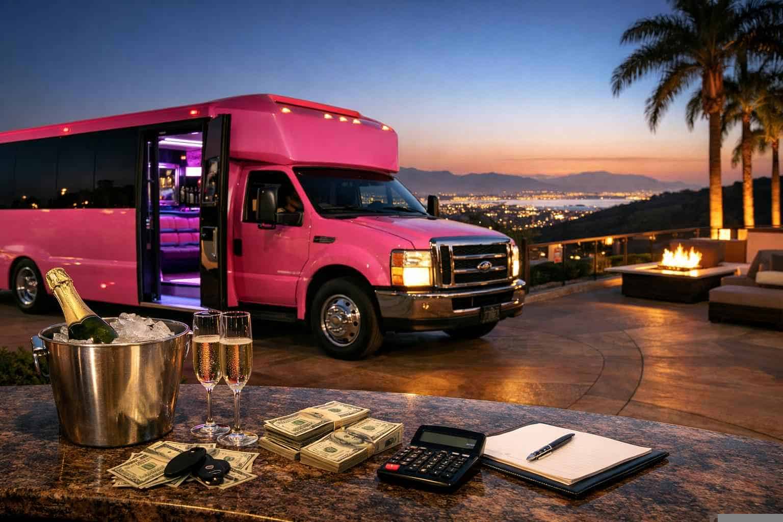 Pink Party Bus Rental Prices In Chula Vista CA