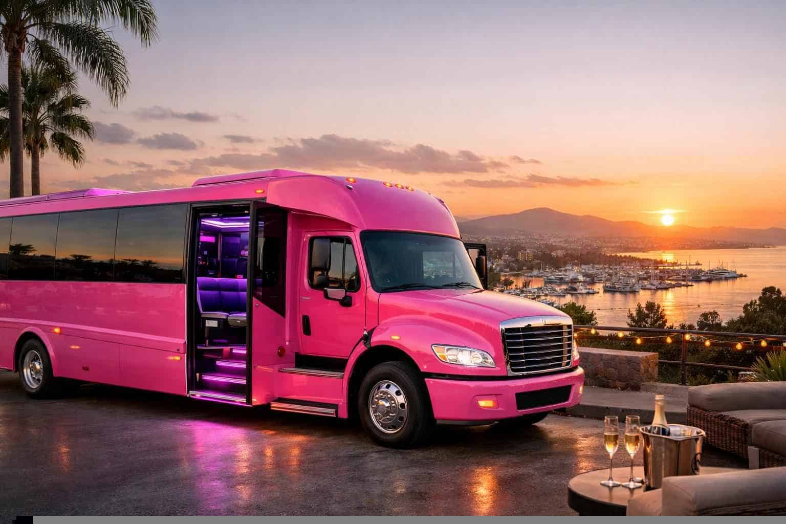 Pink Party Bus Rental Services In Chula Vista