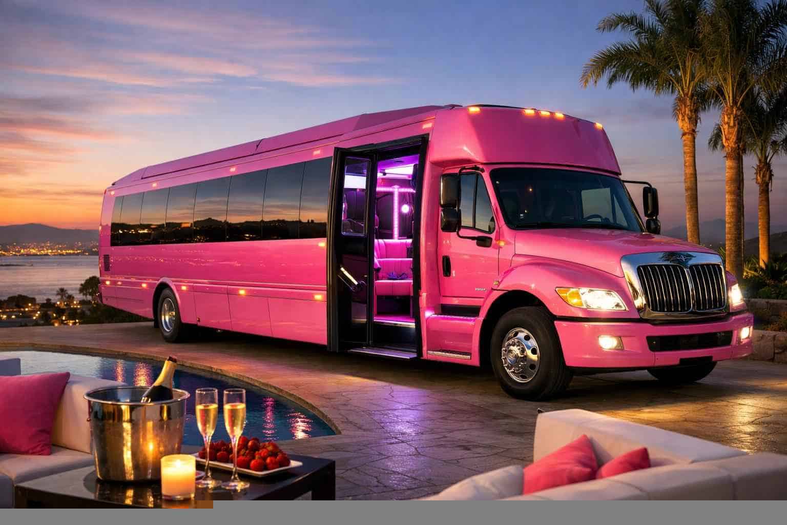 Pink Party Bus Service Chula Vista CA