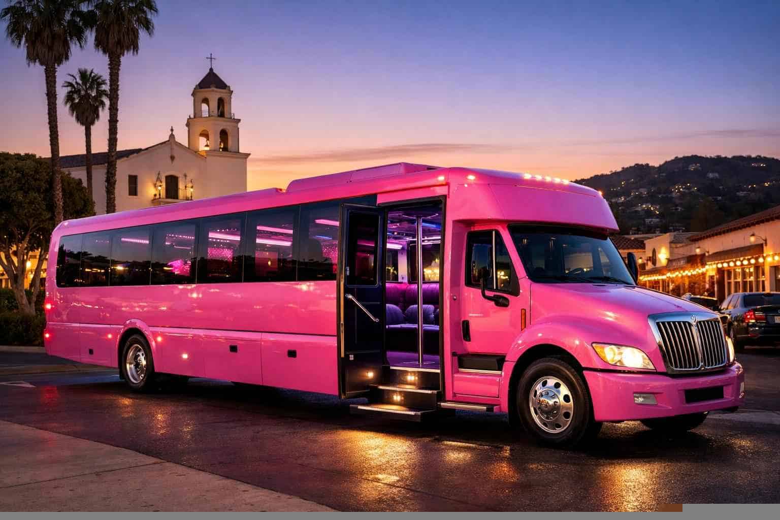 Pink Party Bus Service Lemon Grove CA