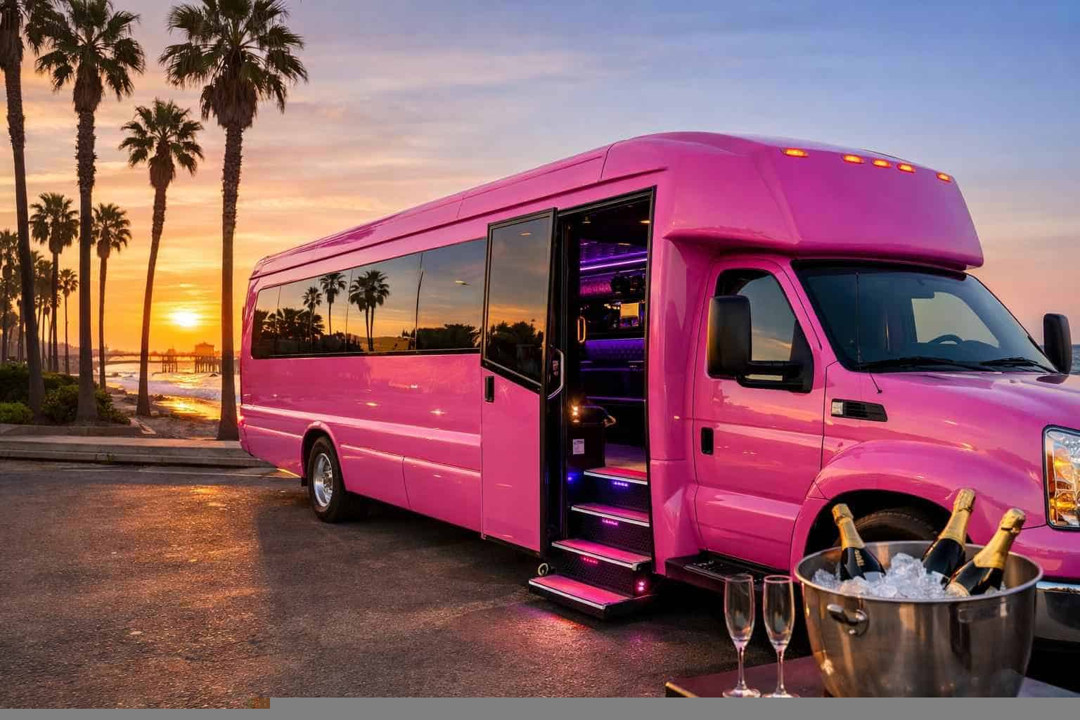 Pink Party Bus Service Oceanside CA