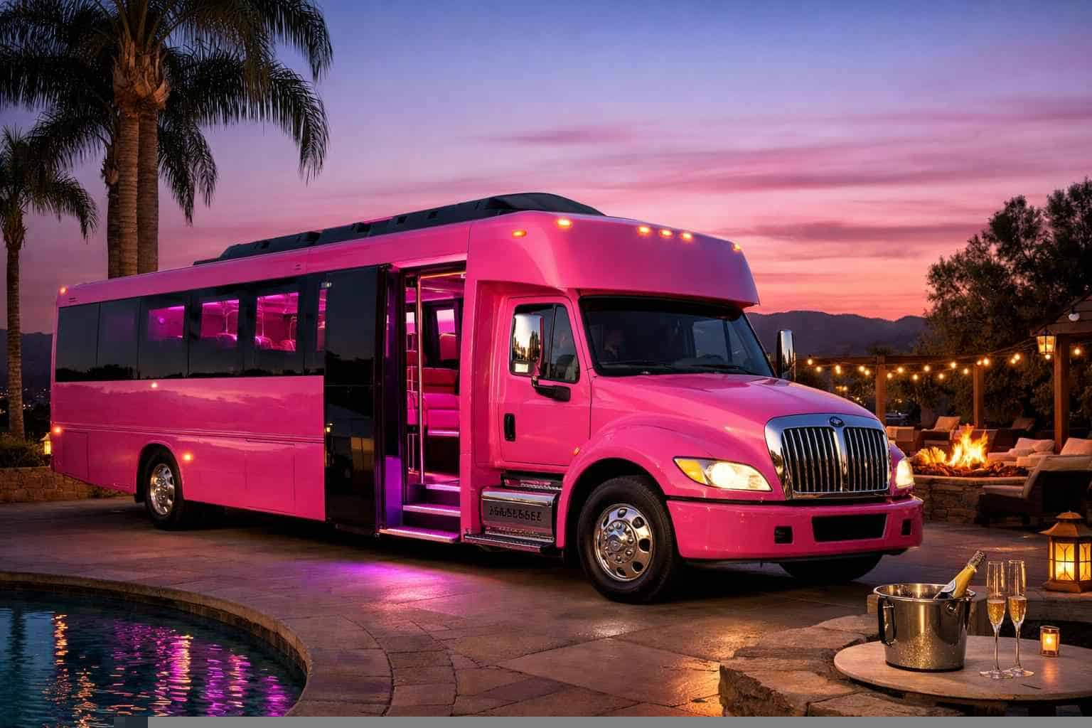 Pink Party Bus Service Santee CA