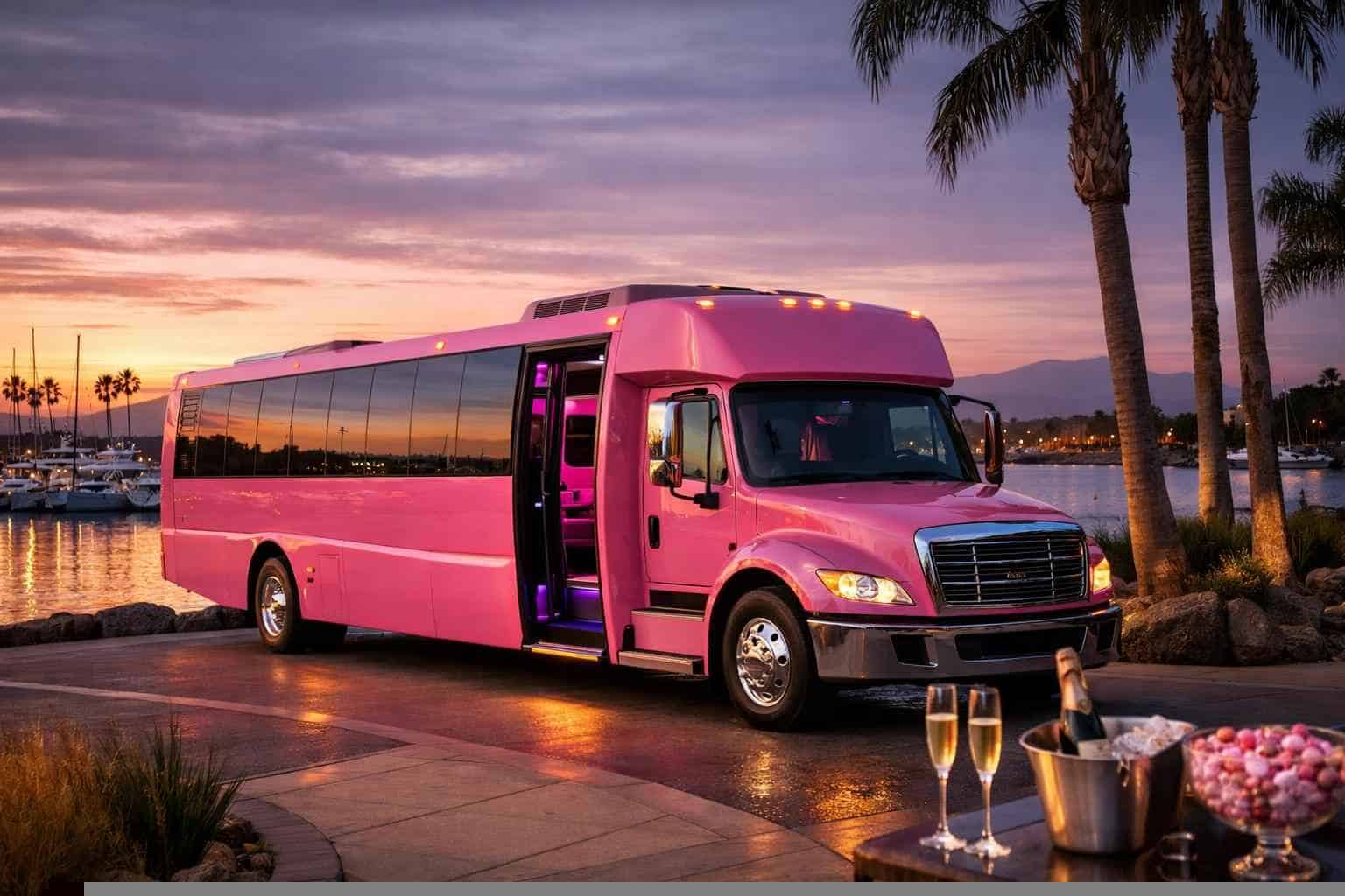 Pink Party Buses in Chula Vista California