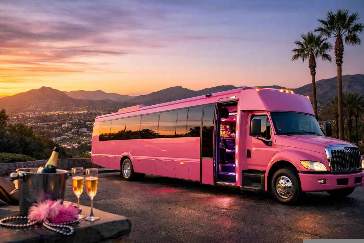 Pink Party Buses in Escondido California