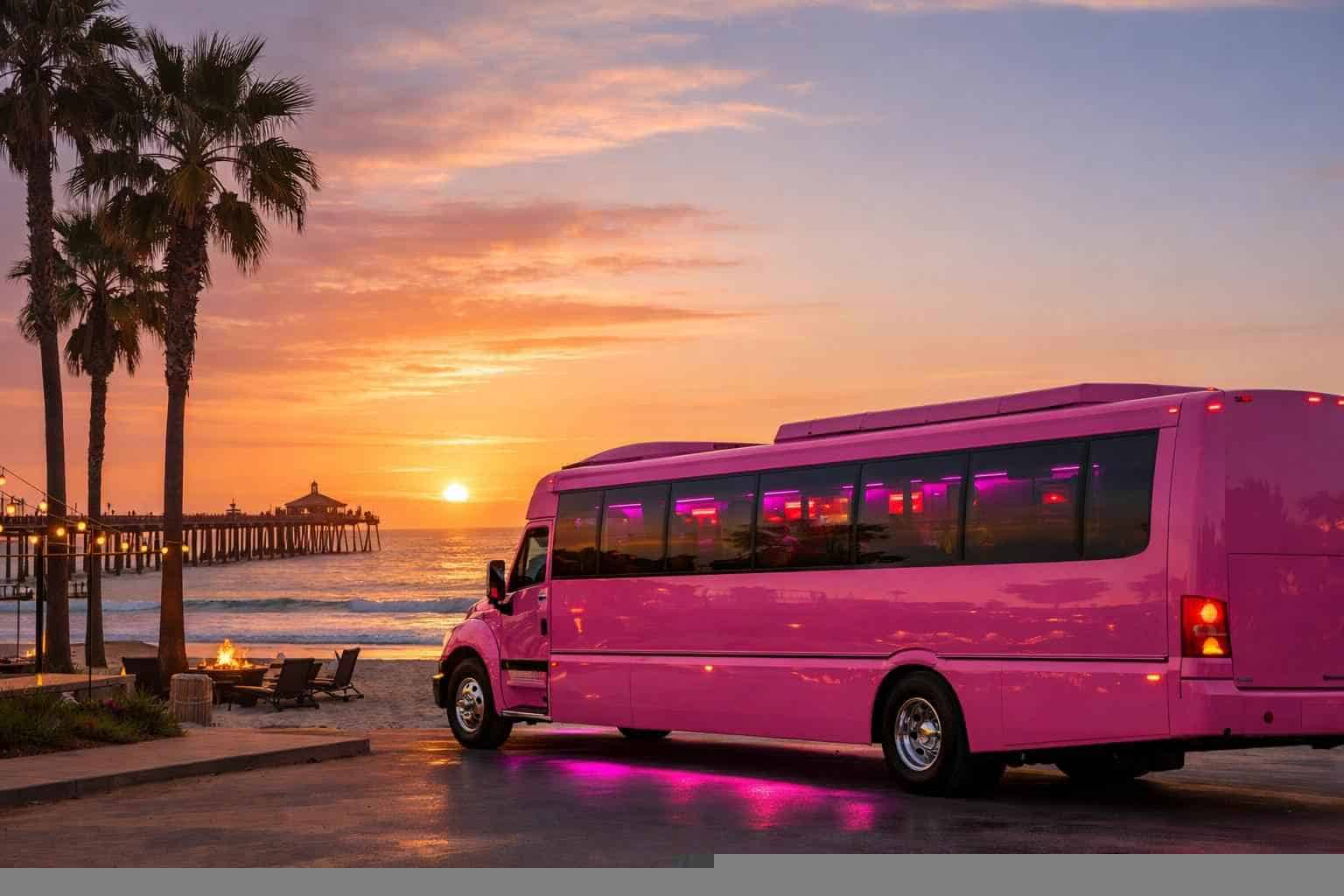 Pink Party Buses in Imperial Beach California
