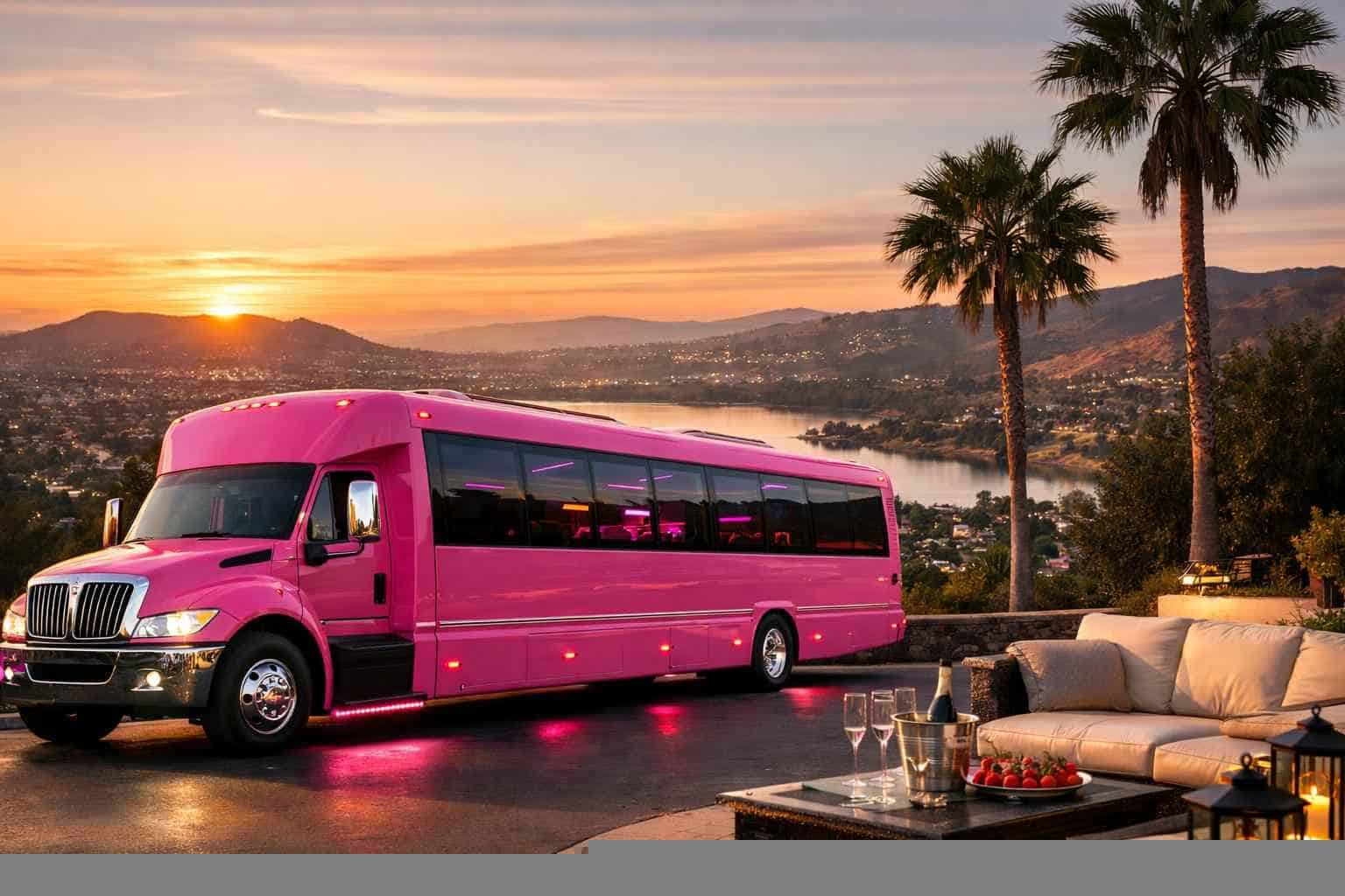 Pink Party Buses in La Mesa California