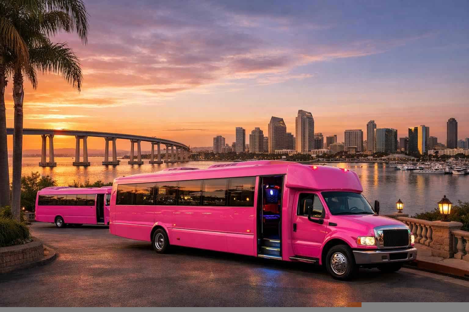 Pink Party Buses in National City California