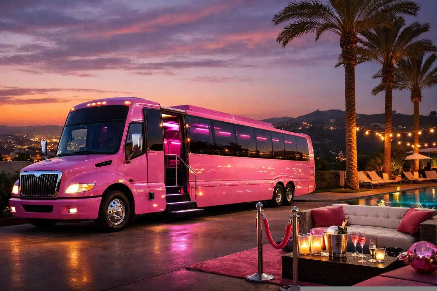 Pink Party Buses in San Marcos California