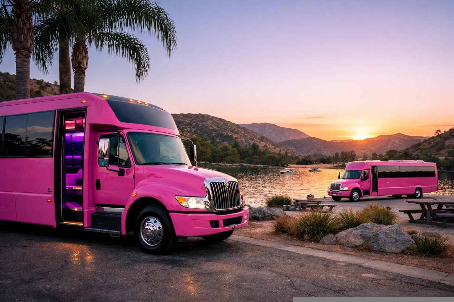 Pink Party Buses in Santee California