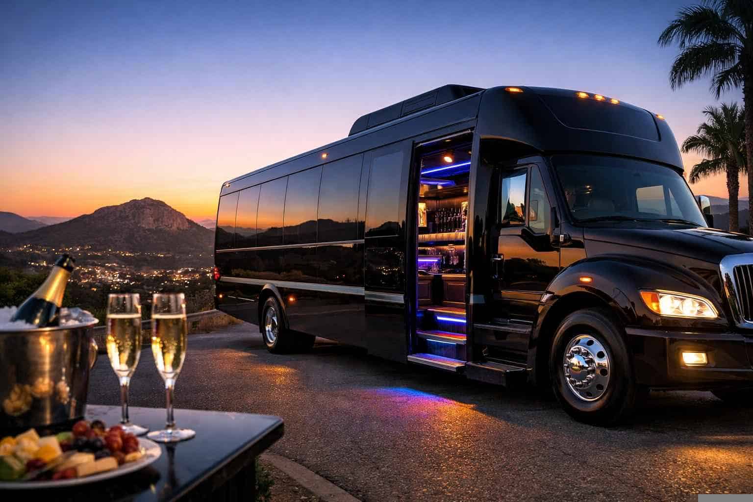 Poway CA Limo Bus Rental