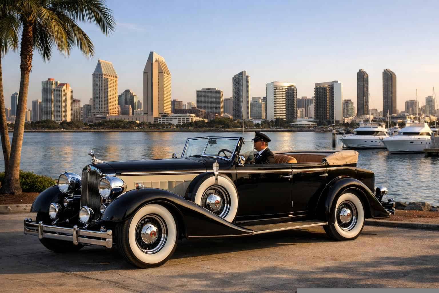 San Diego CA Antique Vehicle Rental with Driver