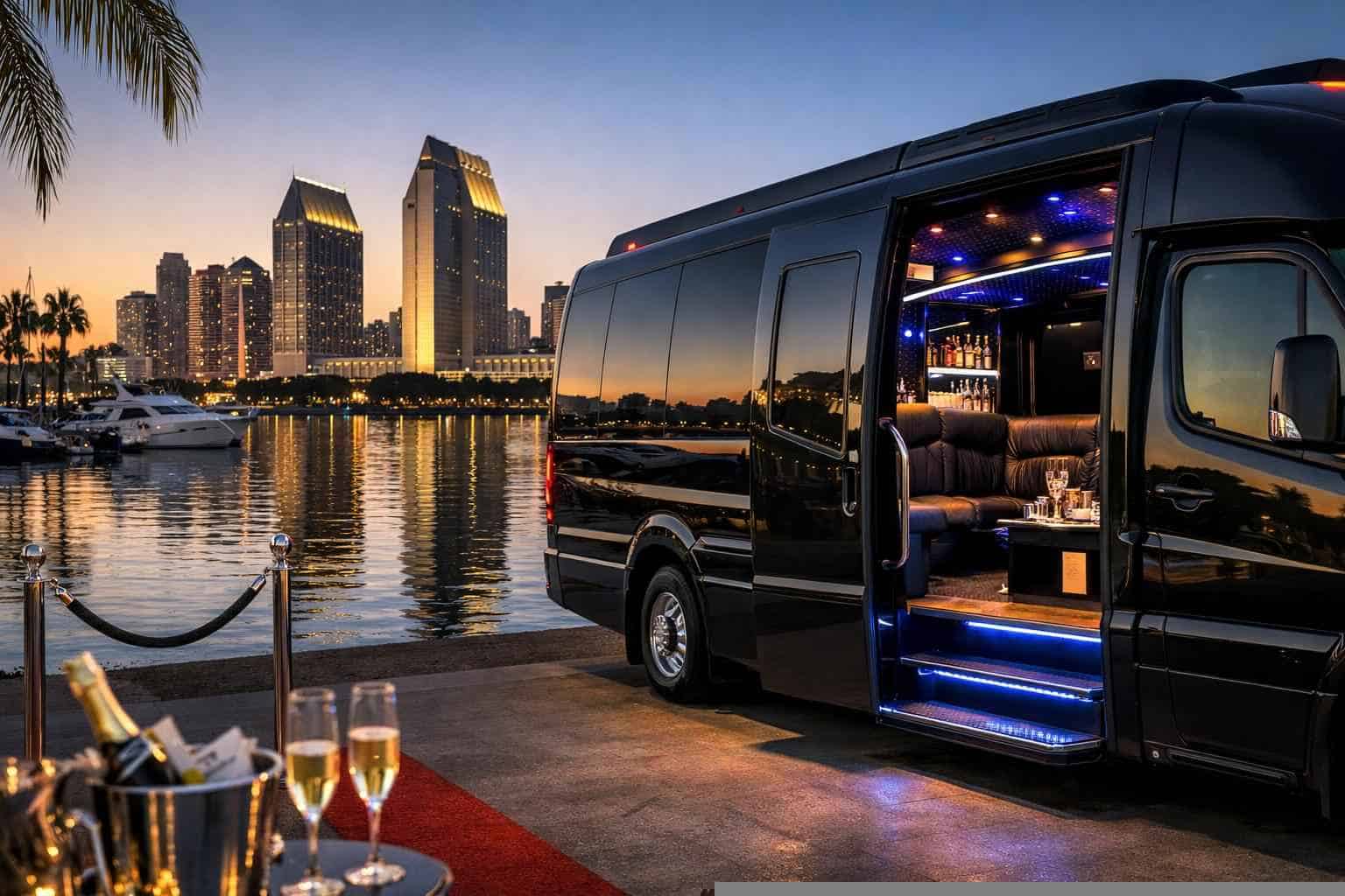 San Diego CA Party Bus Rental
