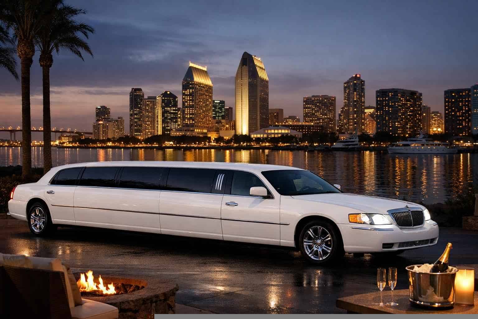 San Diego CA White Limo Rental