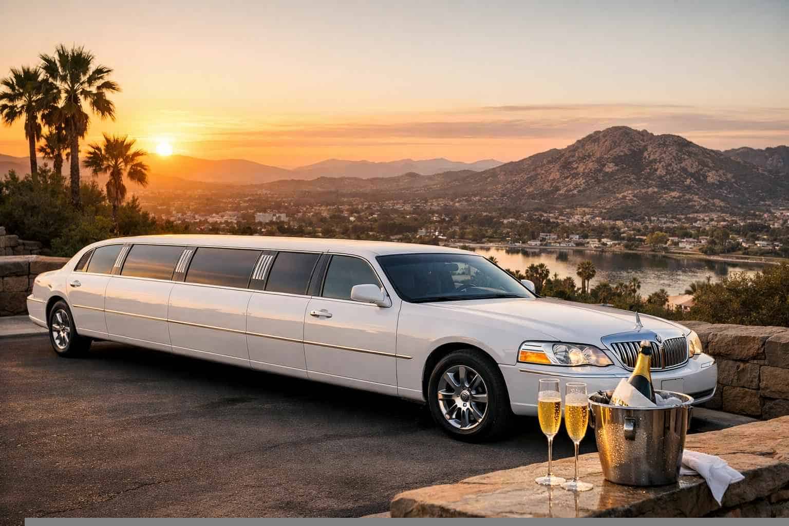 Santee CA White Limo Rental