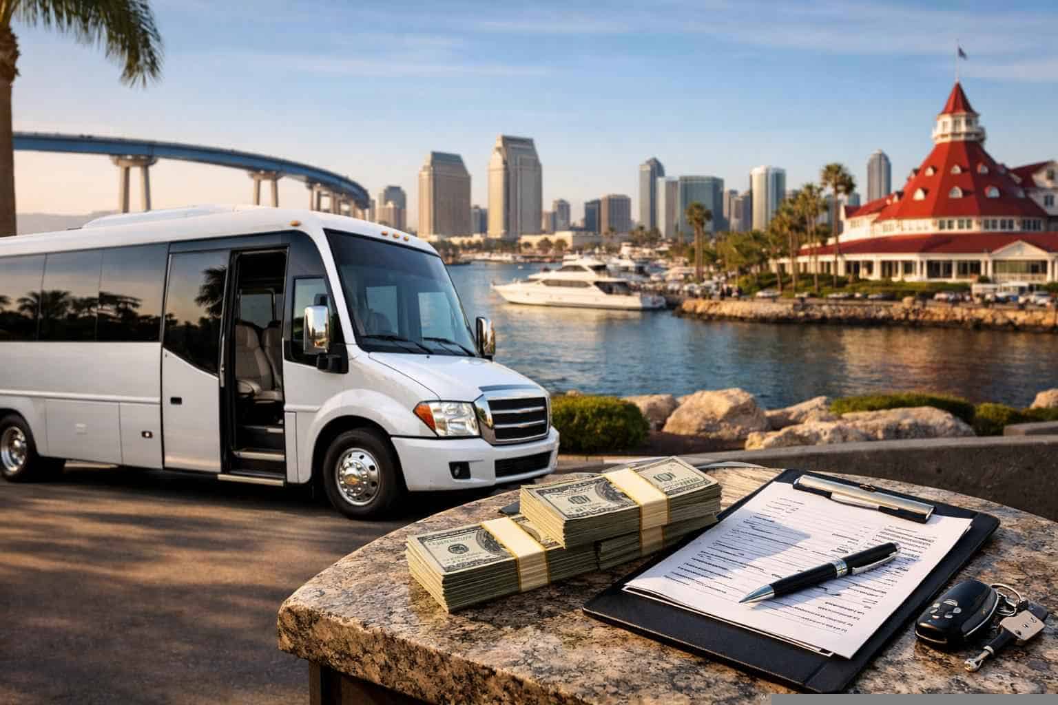 Shuttle Bus Rental Prices in Coronado CA