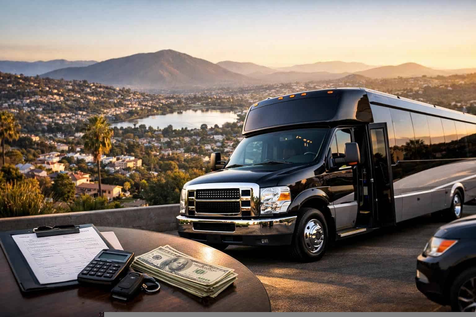 Shuttle Bus Rental Prices in La Mesa CA