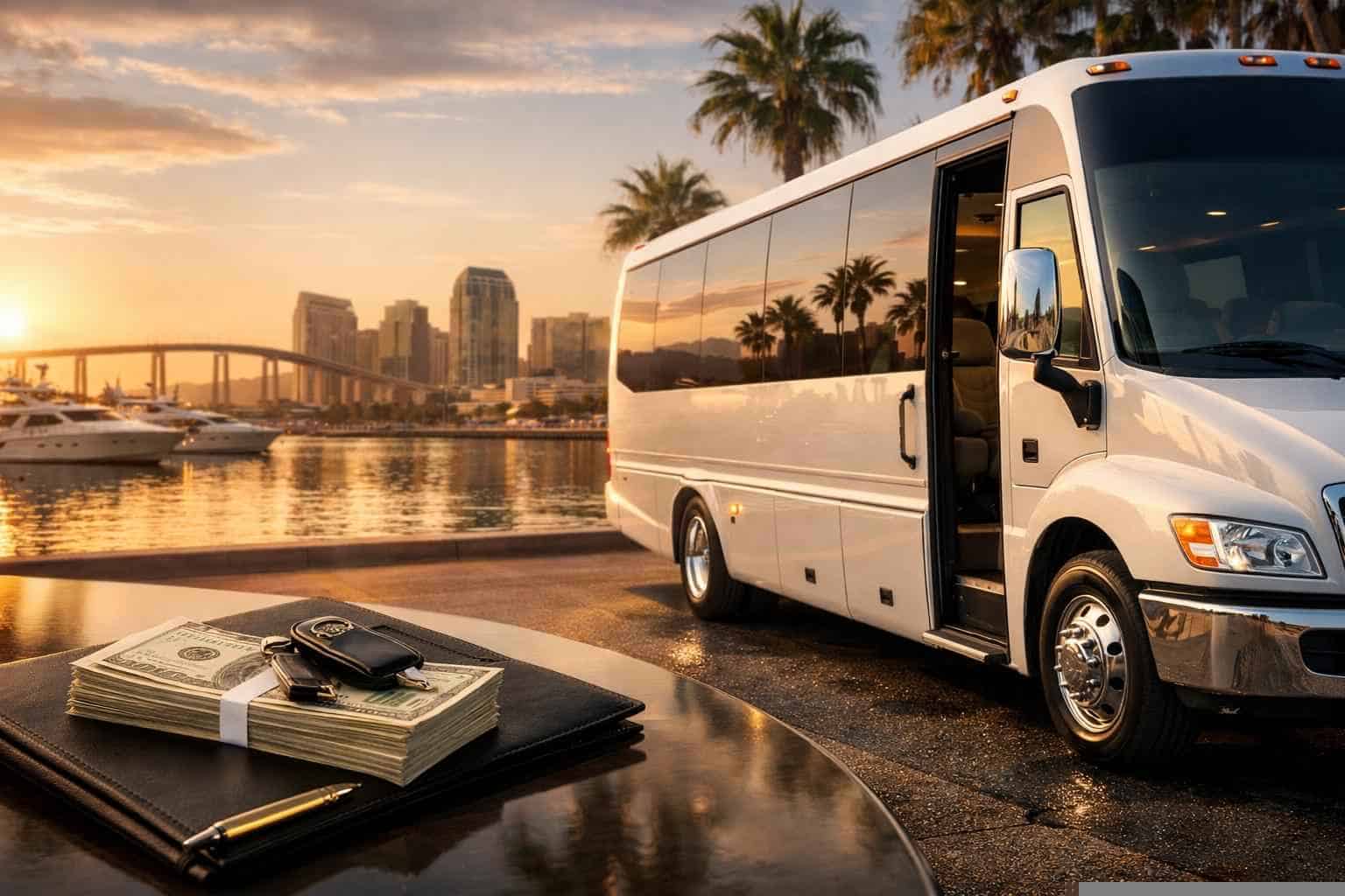 Shuttle Bus Rental Prices in National City CA