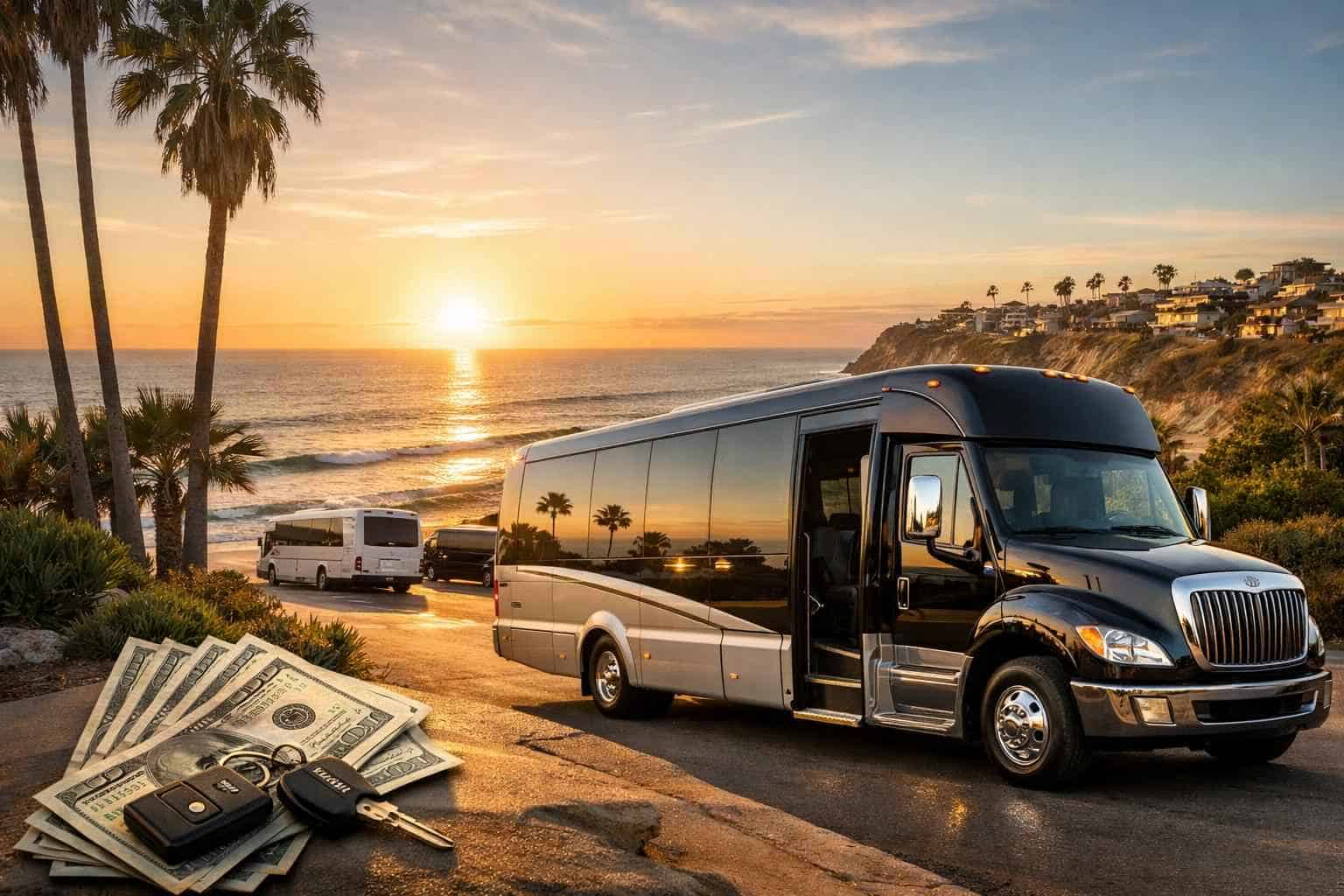 Shuttle Bus Rental Prices in Solana Beach CA