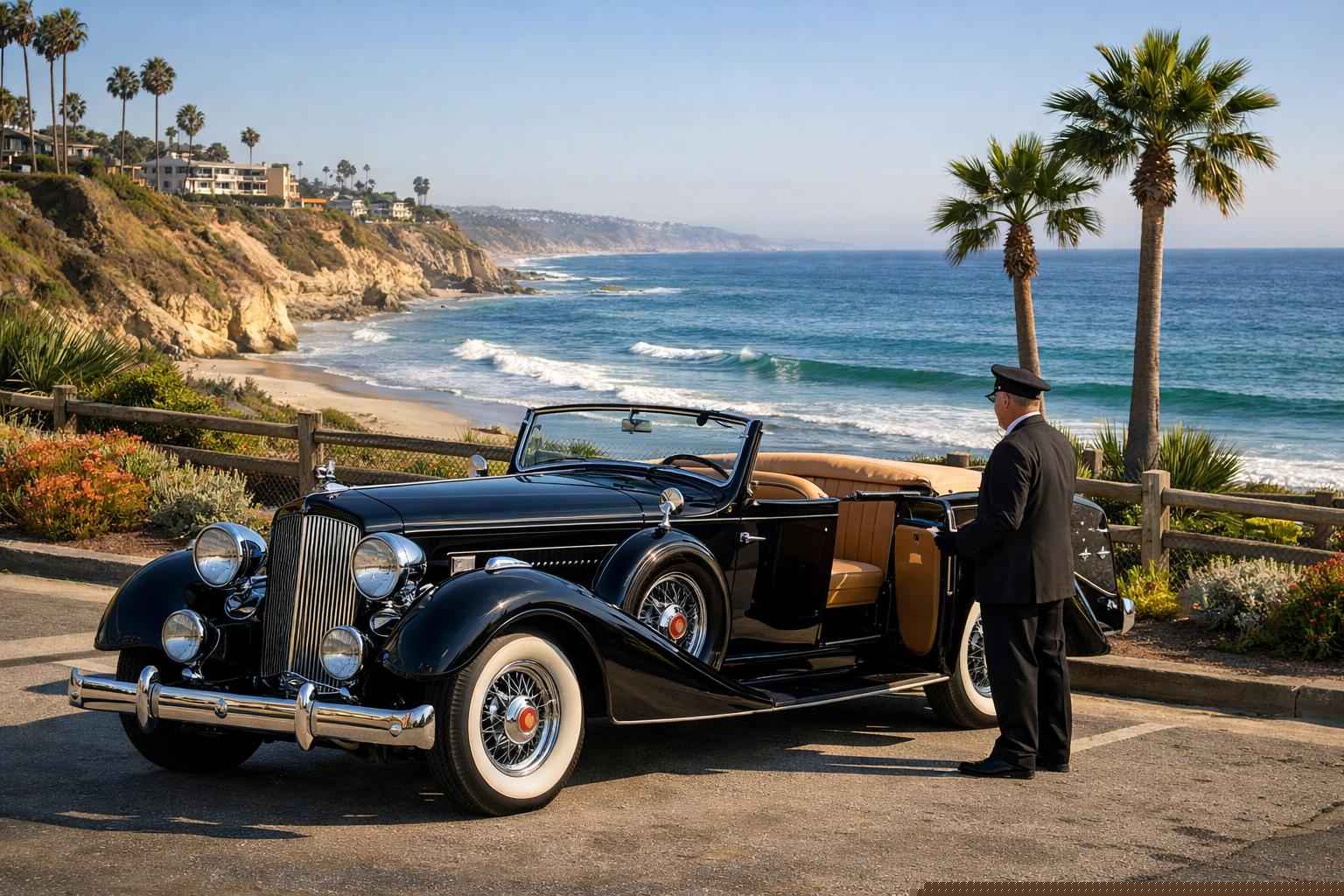 Solana Beach CA Antique Vehicle Rental with Driver