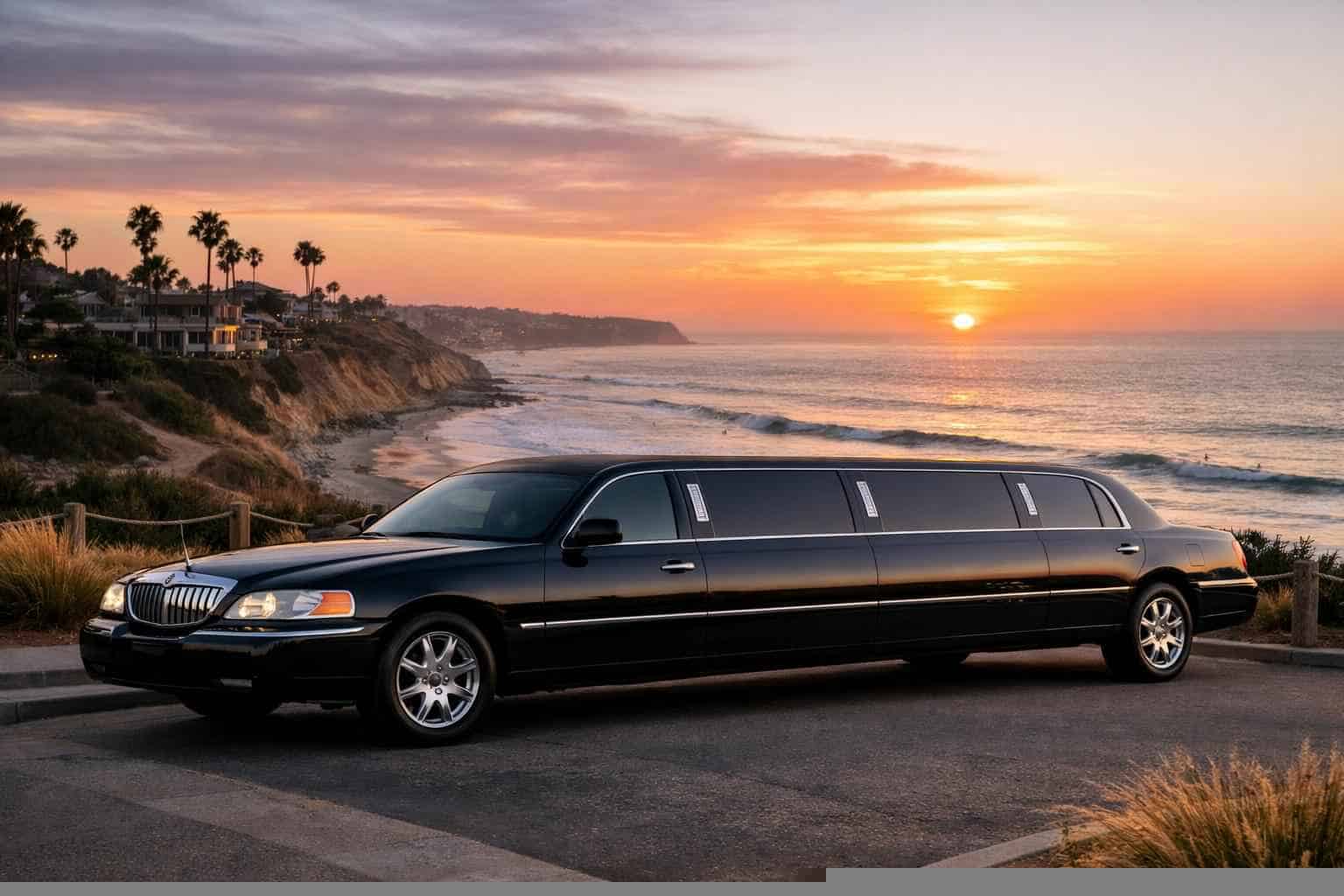 Solana Beach CA Black Limo Rental