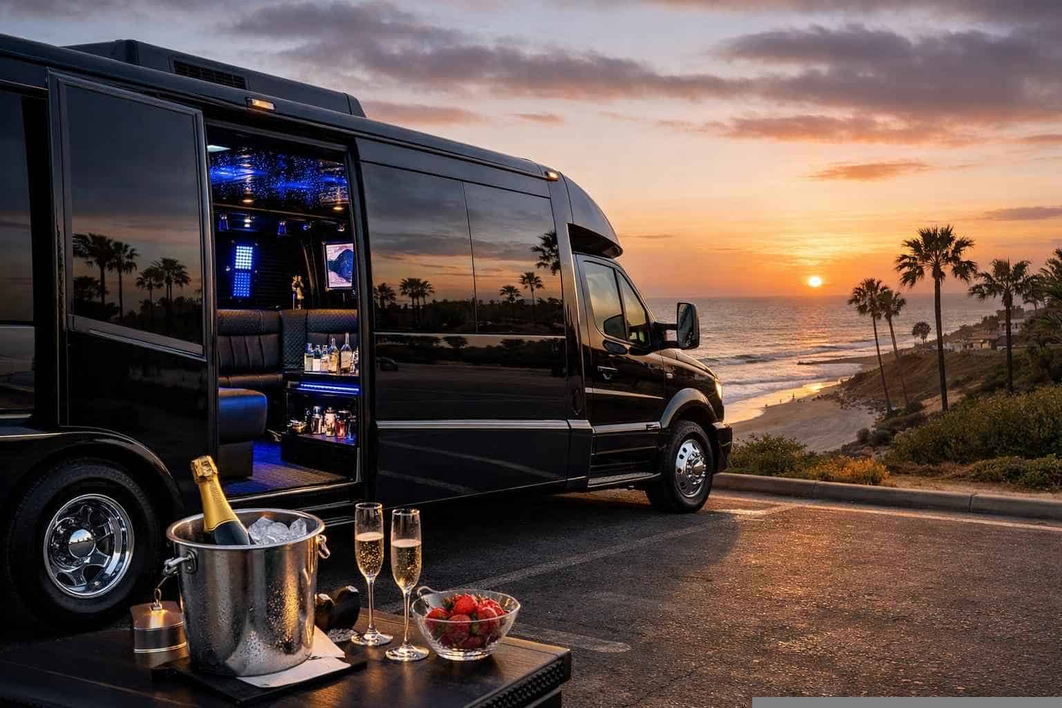 Solana Beach CA Party Bus Rental