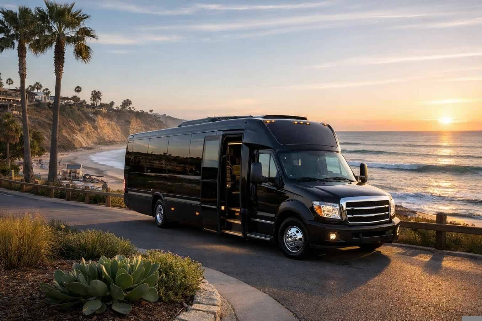 Solana Beach CA Shuttle Bus Rental