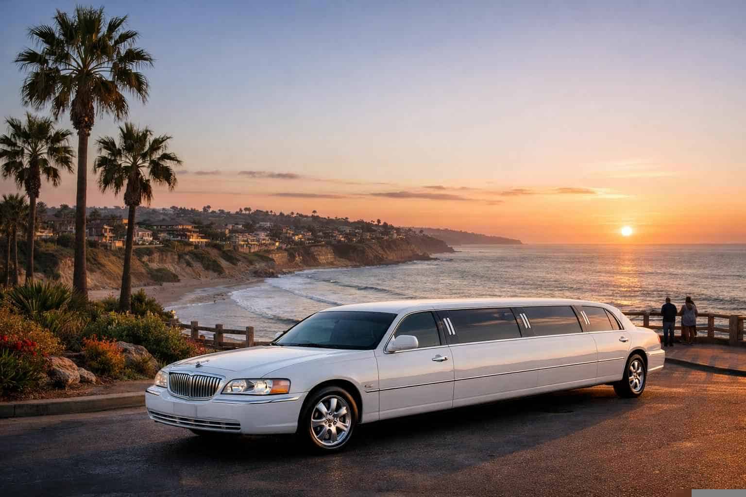 Solana Beach CA White Limo Rental