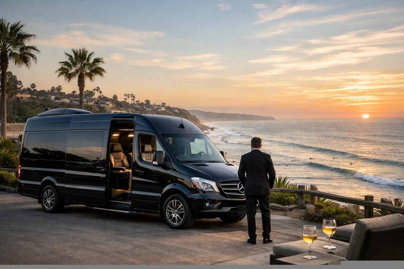 Sprinter Van Rental with Driver Solana Beach CA
