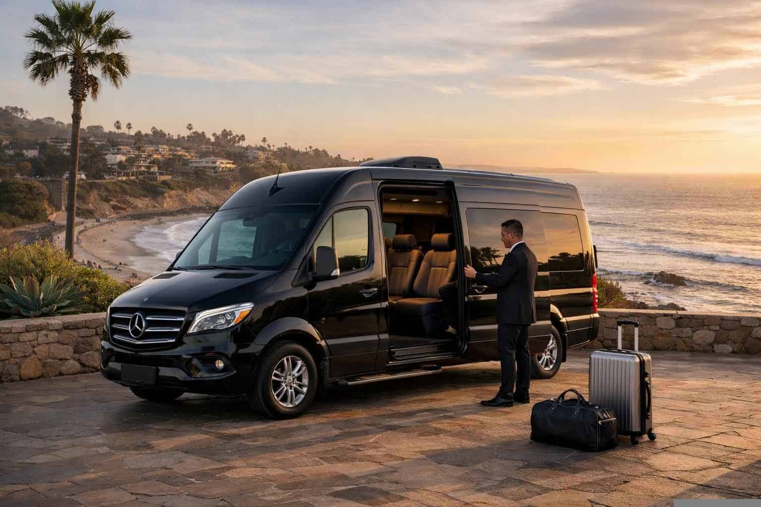 Sprinter Van Service with Driver Del Mar CA