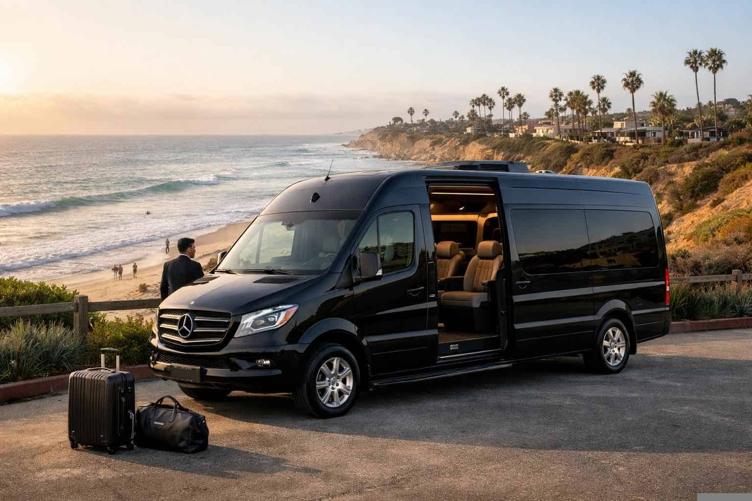 Sprinter Van Service with Driver Solana Beach CA
