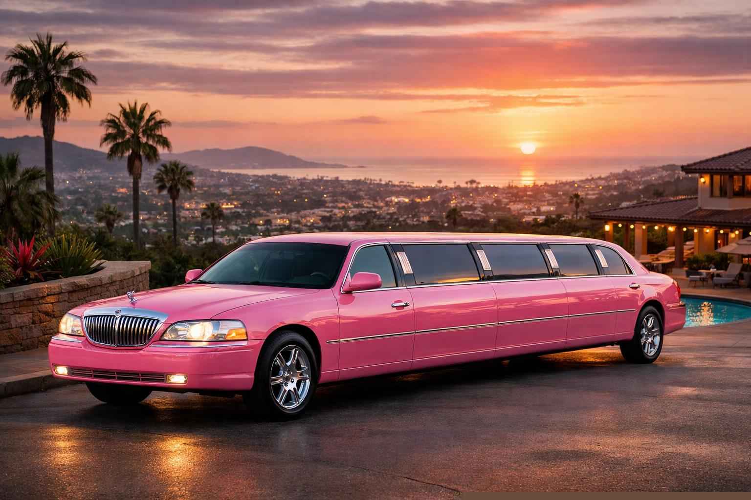 Vista CA Pink Limo Rental