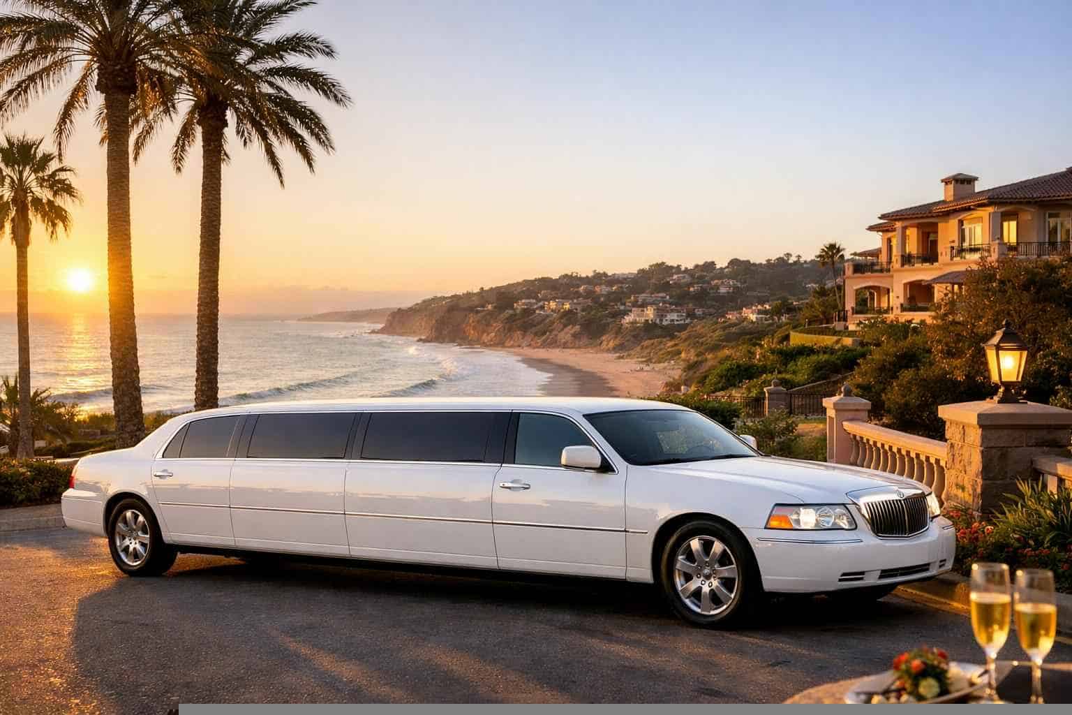 White Limo Rental Del Mar CA