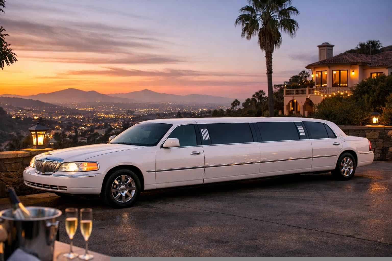 White Limo Rental Near Me La Mesa CA