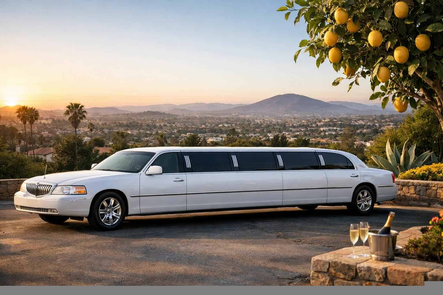 White Limo Rental Near Me Lemon Grove CA