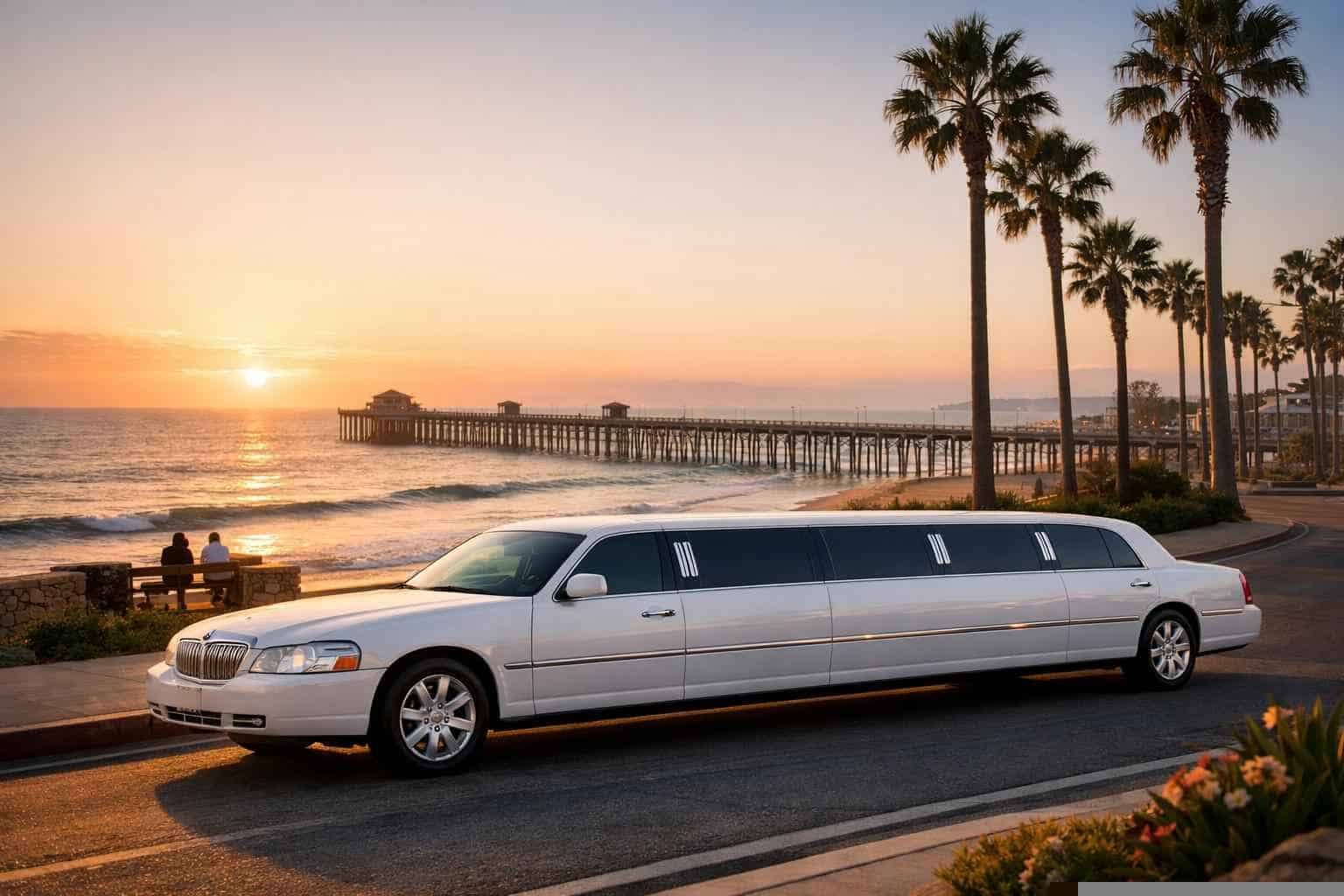 White Limo Rental Near Me Oceanside CA