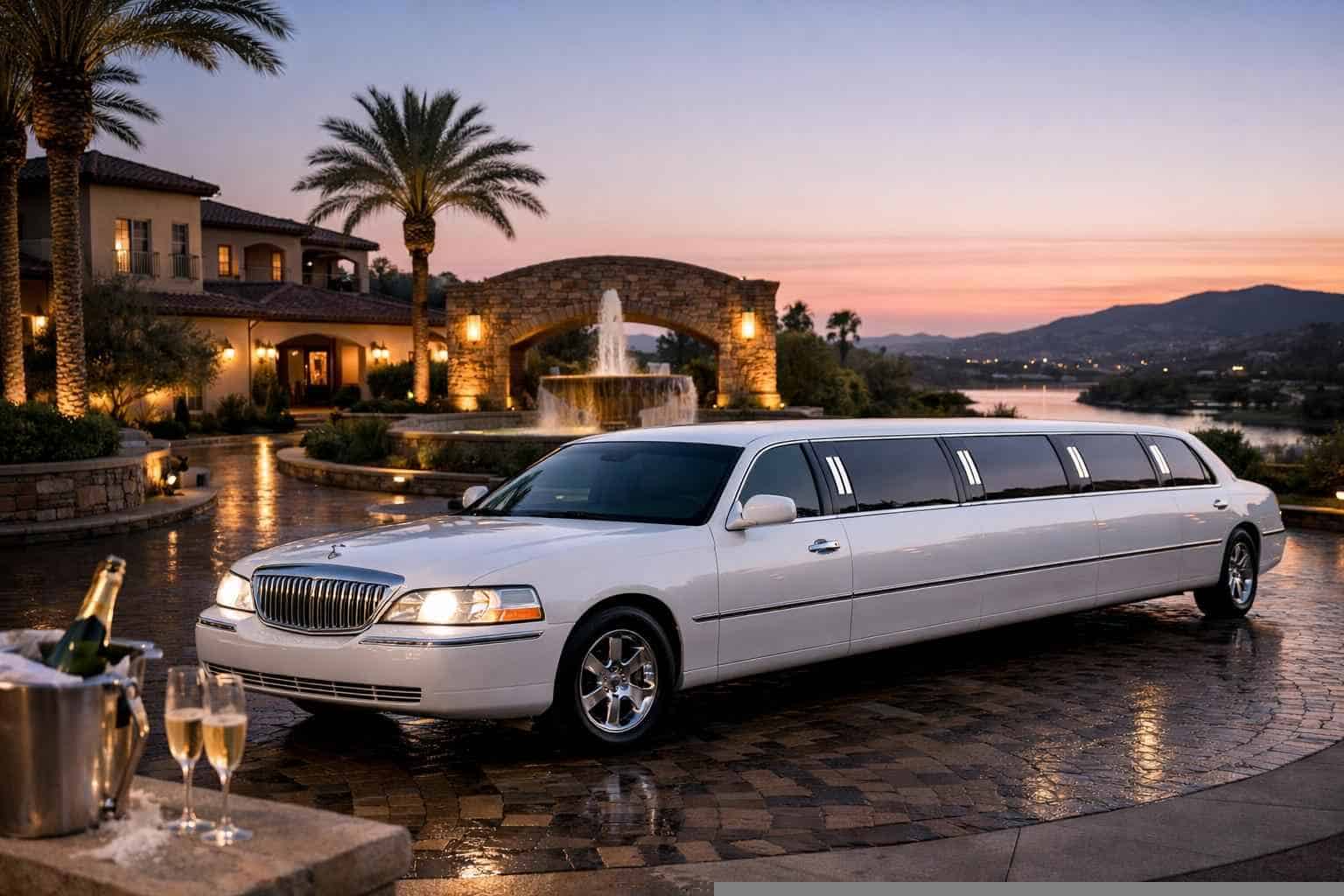 White Limo Rental Near Me San Marcos CA