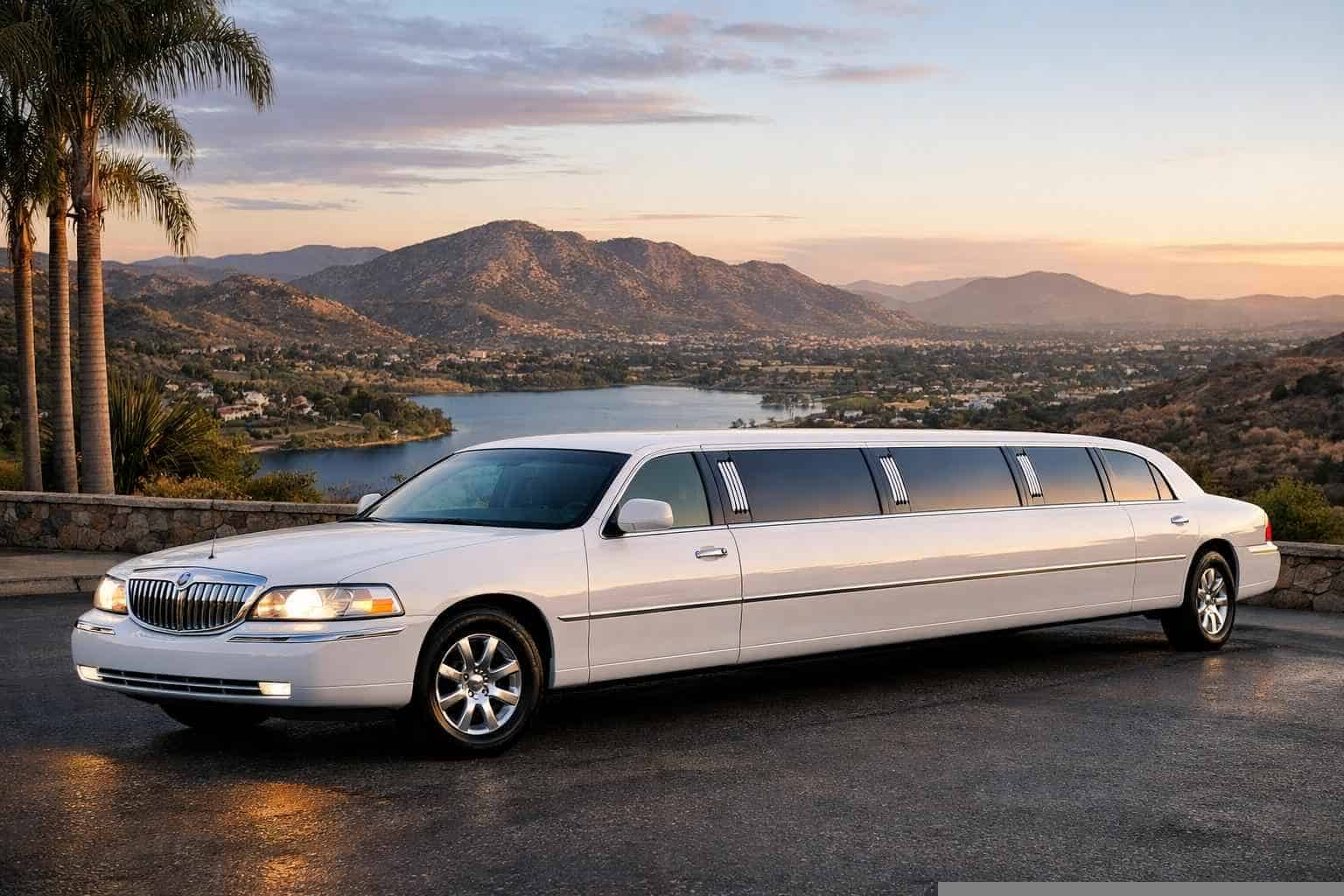 White Limo Rental Near Me Santee CA