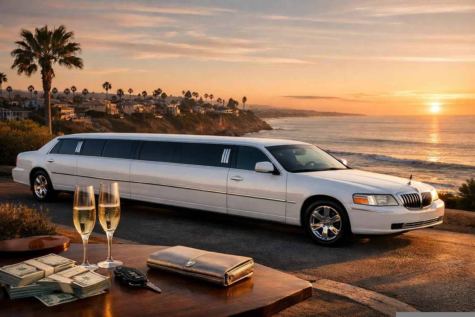 White Limo Rental Prices in Carlsbad CA