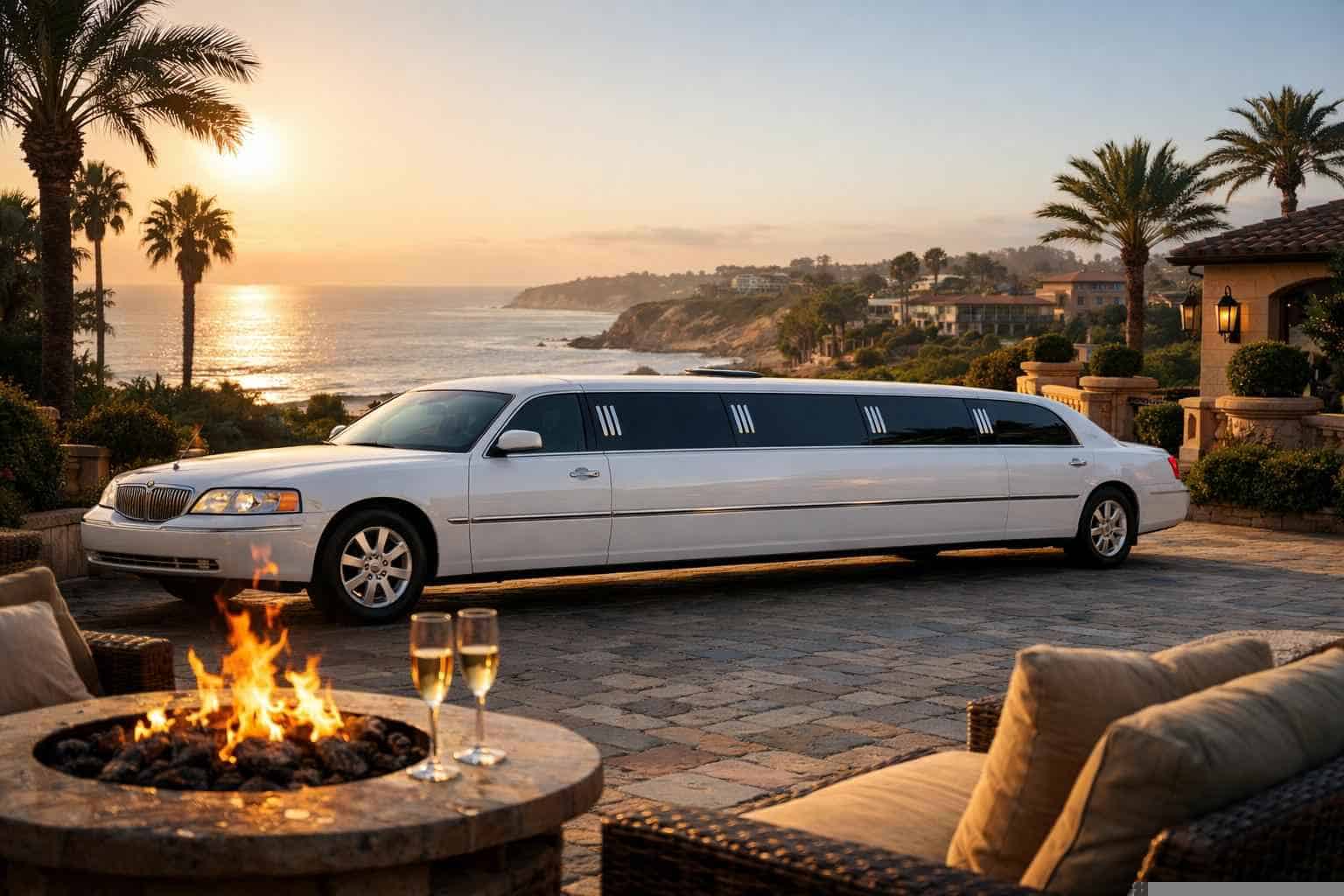 White Limo Rental Prices in Del Mar CA